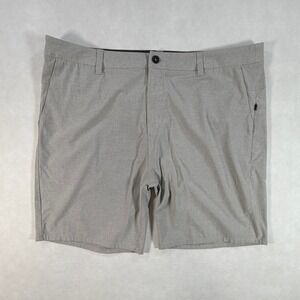 Vuori Aim Shorts Mens 41 Gray Heather Performance Stretch Tech Chino V368